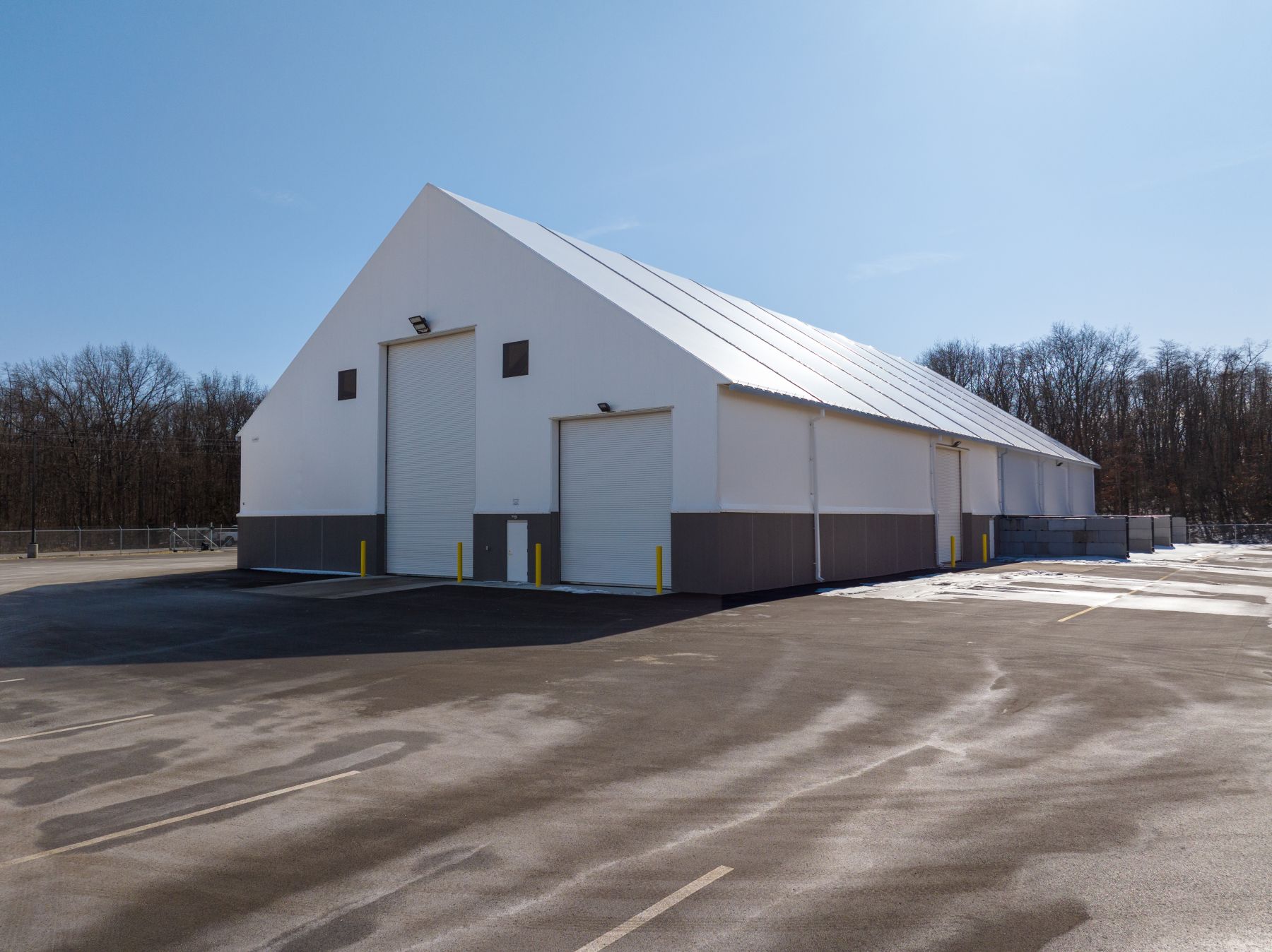 INDOT Salt Building construction details in DeMotte, IN by R. Yoder Construction